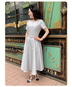 SAVOY CLOTHING �T���H�C�N���[�W���O Back Satin Shantung Doreen One-Piece �r���e�[�W �N���V�J�� �t�@�b�V���� ���h �T�{�C�N���[�W���O �����s ����