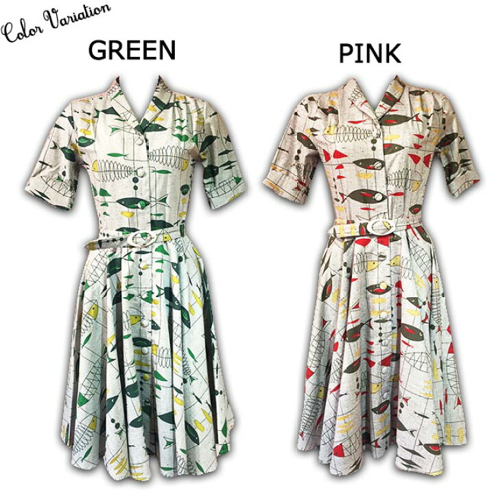 楽天市場 Savoy Clothing Fish Patern Audrey Dress サヴォイクロージング フィッシュ パターン オードリー サーキュラー ワンピース ドレス ロカビリー ファッション オードリーヘップバーン クラシック ビンテージ クラシカル 原宿 サボイクロージング ワンピ 五分袖