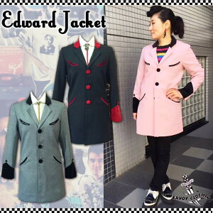 SAVOY CLOTHING Ladies Edward Jacket ���f�B�[�X �G�h���[�h �W���P�b�g �A�E�^�[ ���J�r���[ �t�@�b�V���� �ߑ� ���C�u �T�{�C�N���[�W���O ���h Rockabilly PUNK TEDDY �e�f�B �W���P�b�g