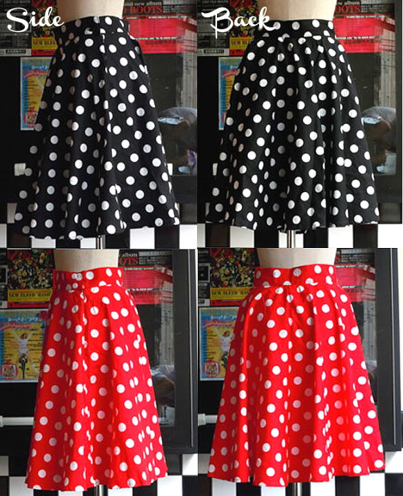 楽天市場】SAVOY CLOTHING Dot Circular Skirt ドット プリント 