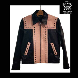 SAVOY CLOTHING T Switch Rockabilly Leather Jacket ���J�r���[���U�[�W���P�b�g �T���H�C�N���[�W���O ���J�r���[ ���b�N�����[�� �N���s��