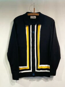 SAVOY CLOTHING Chiswick High Stripe Polo Cardigan�@vigorousjive�@knitpolocardigan�@stripecardigan�@�j�b�g�J�[�f�B�K���@�|���J�[�f�B�K���@�X�g���C�v�J�[�f�B�K���@soul�@ska�@�T�{�C�N���[�W���O�@�T���H�C�N