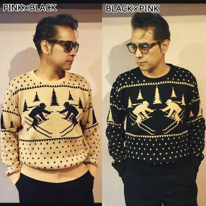 楽天市場】SAVOY CLOTHING Skiing Pattern Jacquard Sweater スキー 柄 