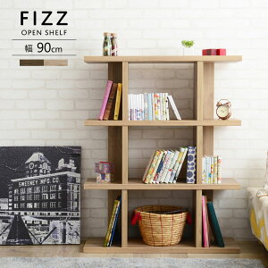 【10/30(木)10%OFFクーポン配布中】【送料無料】【組立家具】FZ120-90 Fizz フィズ オープンラック 幅90 間仕切り 収納 ブラウン ナチュラル【同梱配送不可】【代引き不可】【北海道・沖縄・離島
