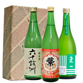 福岡・佐賀・長崎　銘酒飲み比べセット　繁桝/東一純吟/六十余州720ml/3本　オール九州
