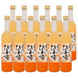 すりおろし美人びわ酒(8゜)　500ml　12本セット　【送料無料　一部地域を除く】