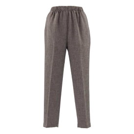 シニアファッション レディース 70代 80代 90代 春夏 シニア向け ゴム入替 パンツ サマーパンツ ヘリンボン 履きやすい 刺繍名入れ無料 誕生日 母の日 プレゼント ギフト 高齢者 おばあちゃん 婦人服 介護施設向け