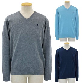 アウトレット 紳士 POLO Vネック セーター 70代 80代 90代 父の日 敬老の日 プレゼント
