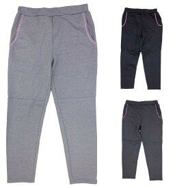 婦人 レディース服 敬老の日 60代 70代 80代■通年 ストレッチ 杢 ストレート スウェット パンツ ズボン 母の日 シニアファッション