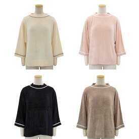 シニアファッション 春夏 七分袖 プルオーバー ルームウェア トップス シニア 婦人 レディース 70代 80代 90代 ギフト婦人服 高齢者 服装 おしゃれ おばあちゃん おすすめ 通販 介護 施設 名入れ