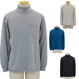 トロイ TOROY Tシャツ ロンT 長袖 タートルネック ポケット付き シニアファッション 70代 80代 90代 父の日 敬老の日