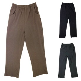 裏起毛 あったか スゴ楽 ちりめん パンツ●婦人 シニアファッション 秋冬 70代 80代 90代 大きいサイズ シニア ズボン ゴム