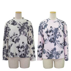 京都ぷりんと ちりめん カットソー Tシャツ 日本製 春秋 トップス シニアファッション 散歩・外出に最適 シニア 婦人 レディース 70代 80代 90代 ギフト 婦人服 高齢者 通販 介護 部屋着 外出着 施設用 名入れ