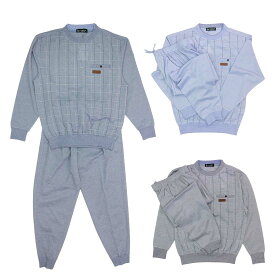 夏長袖 涼感 撚杢 鹿の子 クルー ブルゾン パンツ 上下セット 部屋着 紳士 シニアファッション 春夏 60代 70代 80代 90代 敬老の日 高齢者 おしゃれ 普段着 メンズ シニア 男性 紳士服 おじいちゃん お年寄り 介護 施設 デイサービス 刺繍 名前 名入れエアコンの効いた室内