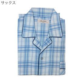 シニア パジャマ 紳士 日本製 綿100% 前開き 楊柳 高島ちぢみ クレープ ホック ねまき 春夏 敬老の日 小さいサイズ 父の日 高齢者 入院 介護 介護施設での安心な睡眠をサポート シニアファッション