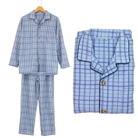 パジャマ 紳士 あったか 裏起毛 ワンタッチ テープ マジックテープ 前開き ねまき 秋冬 シニア向け 高齢者 入院 介護 介護施設での安心な睡眠をサポート
