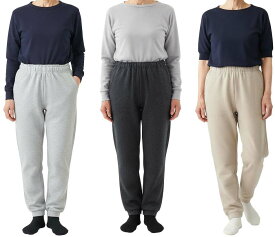 シニアファッション 婦人 定番 裾リブ スウェットパンツ 通年 LC 70代 80代 90代 高齢者 パンツ 女性 介護 施設や部屋着　ホームウエアに 母の日 シニア ズボン ゴム　敬老の日