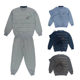 シニア 通年■快適 スウェットスーツ クルー ブルゾン ダンボール パンツ 上下セット 丸首 メンズ シニアファッション 紳士服 70代 80代 90代 高齢者 服 男性 普段着 部屋着 お年寄り おしゃれ着 外出着 介護 衣料 入院 紳士 父の日 敬老の日 プレゼント
