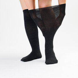 あゆみが作った靴下 のびのび2ロング かかとなし 靴下 男女兼用 しめつけ解消 ハイソックス 両足 レディース メンズ 介護用 介護用靴下 シニア しめつけない 介護用品 お年寄り 高齢者 履きやすい 足のむくみ 浮腫 ゆるい ゆったり 80代 90代 取寄せ　あゆみ