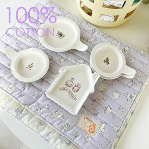即納【OOPS! MY DOG】My Room Dining Mat 犬用品 ドッググッズ マット 犬マット ペット用マット ペットマット 犬用マット 小花柄 イラスト ピュアコットン