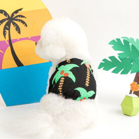 ※予約販売【BITE ME】Coco Palm Balloon Top（Black） 韓国 ブランド かわいい おしゃれ プレゼント 小型犬 NEW 春 夏 ペット用品