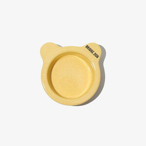 即納【BRIDGE.DOG】TOY BEAR BOWL(HONEY BEAR)艶あり 韓国 犬用品 ドッググッズ フードウェア 犬お皿 フードボウル 餌皿 水飲み 給水器 餌