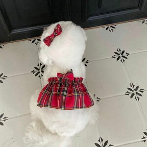 ※予約販売【Hi Yeboo】Preppy Harness(Red) 韓国 ブランド かわいい おしゃれ プレゼント 小型犬 ハーネス 散歩グッズ NEW 春 夏 秋