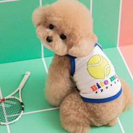 ※予約販売【BITE ME】Playball Crop Tee（Tennis） 韓国 ブランド かわいい おしゃれ プレゼント 小型犬 NEW 春 夏 秋 ペット用品