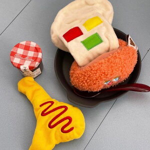 ※予約販売【meaningless】KIMUCHI FRIED RICE TOY 韓国 犬用品 ドッググッズ おもちゃ ノーズワーク 小型犬 小型犬服 ポリエステル 手洗い 音 野菜ポケット