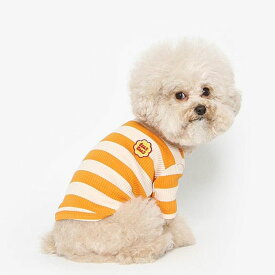 ※予約販売【TUSTUS】CRAYON STRIPE TEE（ORANGE）