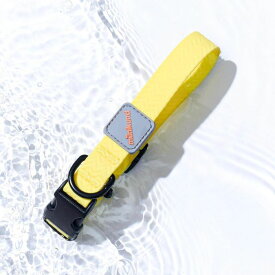 ※予約販売【munikund】Water-Block Collar（Yellow） 犬用品 ドッググッズ 首輪 犬の首輪 ドッグカラー 犬首輪 犬用首輪 防水 丈夫 小型犬
