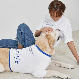 ※予約販売【munikund】Dog Dive T-shirt（for dog） 韓国 ブランド かわいい おしゃれ プレゼント 小型犬 お揃い リンクコーデ NEW 中型犬 春 夏 大型犬 犬