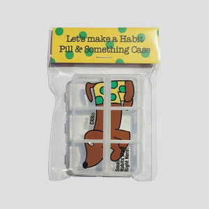 ���[�yCRR�z6 compartment square pill case Dachs �؍� ���p�i �h�b�O�O�b�Y �s���P�[�X �_�b�N�X�t���h �v���X�`�b�N �� ������ �u���E�� �u���b�N
