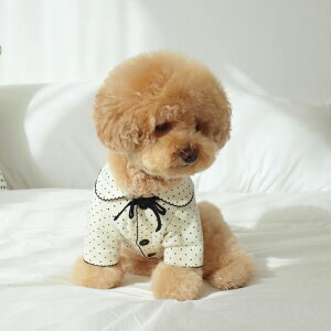 ���[�yDURANG RURANG�zDot Ribbon Cardigan�iOreo Cream�j ���� �h�b�O�E�F�A ���̕� �h�b�O�O�b�Y ���p�i ���^�� ���^���� �t �H �~