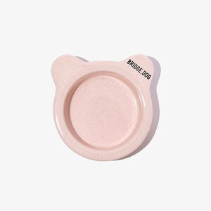 即納【BRIDGE.DOG】TOY BEAR BOWL(BERRY BEAR)艶あり 韓国 犬用品 ドッググッズ フードウェア 犬お皿 フードボウル 餌皿 水飲み 給水器 食器