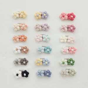 ���\��̔��ynear by us�ztwin flower hair pin�i18 colors�j �؍� �u�����h ���킢�� ������� �v���[���g ���^�� NEW �t �� �H �~