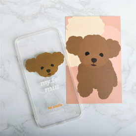 ※予約販売　1匹【fet.studio × URBAN DOG TOKYO】 Clear face Iphone case（1匹） 韓国 ブランド かわいい おしゃれ プレゼント 小型犬 おもちゃ うちの子グッズ うちの子 アイフォンケース スマホケース NEW 犬 猫