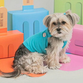 ※予約販売【BITE ME】Ice cool-rop T-shirt（Soda Blue） 韓国 ブランド かわいい おしゃれ プレゼント 小型犬 NEW 春 夏 秋 ペット用品