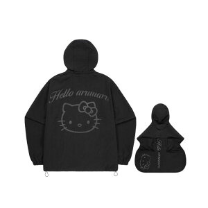 ���\��̔��yARUMARU�zHELLO KITTY × ARUMARU Rain Jacket set�iBlack�j ���� �h�b�O�E�F�A ���̕� ���^�� ���^���� ���C���R�[�g �؍� ���p�i �h�b�O�O�b�Y ������