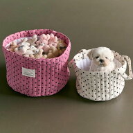 即納【a tous moments】Dot Dot living - Toy basket 韓国 おもちゃ おもちゃ入れ クッション ペットクッ…