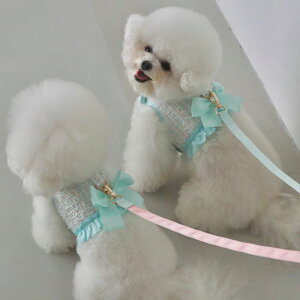 ���[�yHi Yeboo�zTweed Collection- Harness & Lead�iTiffany blue�j �؍� �u�����h ���킢�� ������� �v���[���g ���^�� �n�[�l�X ���[�h �U���O�b�Y NEW �t �H �~ �֗� ��