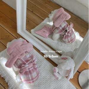���\��̔��yHi Yeboo�zAmelie Bunny Cape�iPink�j ���p�i �h�b�O�O�b�Y �h�b�O�E�F�A ���� ���̕� ���^�� ���^���� �؍� �P�[�v �~