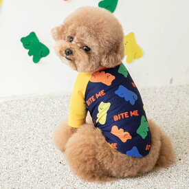 即納【BITE ME】Antiburg Jellybear ECO T-shirt （Navy） 韓国 ブランド かわいい おしゃれ プレゼント 小型犬 NEW 春 夏 秋 ペット用品