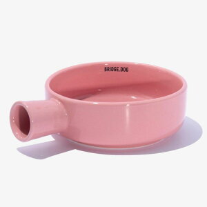 即納【BRIDGE.DOG】BRIDGE PAN(CORAL PINK)艶あり 韓国 犬用品 ドッググッズ フードウェア 犬お皿 フードボウル 餌皿 水飲み 給水器 猫用品