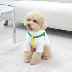 ※予約販売【maison de miu】 Running Mate Harness（Green / Yellow） 韓国 ブランド かわいい おしゃれ プレゼント 小型犬 ハーネス うちの子グッズ うちの子 タオル 散歩グッズ NEW 犬