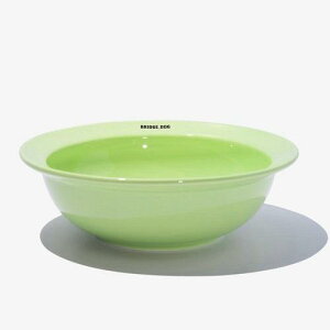 ※予約販売【BRIDGE.DOG】BRIDGE BIG DISH(BABY GREEN)艶あり 韓国 犬用品 ドッググッズ フードウェア 犬お皿 フードボウル 餌皿 水飲み 給水器 食器