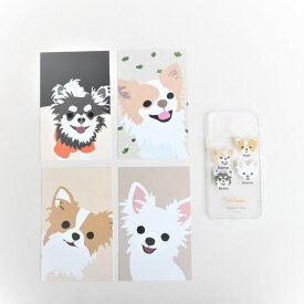 ※予約販売　4匹【fet.studio × URBAN DOG TOKYO】Clear face Iphone case（4匹） 韓国 ブランド かわいい おしゃれ プレゼント 小型犬 おもちゃ うちの子グッズ うちの子 アイフォンケース スマホケース NEW 犬 猫