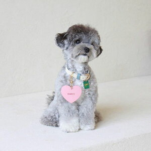 \̔ymaison de miuzBIg Heart Leather Name Tag ؍ uh 킢  v[g ^ obO qD ̎qObY ̎q ^I l[^O UObY NEW  z_[