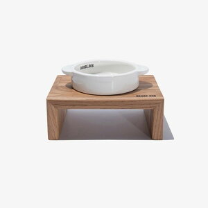 即納【BRIDGE.DOG】BRIDGE TOY POT(WHITE)艶あり 韓国 犬用品 ドッググッズ フードウェア 犬お皿 フードボウル 餌皿 水飲み 給水器 食器
