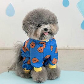 ※予約販売【BITE ME】All-In-One Rain Coat（Poodle） 韓国 ブランド かわいい おしゃれ プレゼント 小型犬 首輪 ハーネス レインコート 散歩グッズ ポンチョ ケープ NEW 春 夏 秋